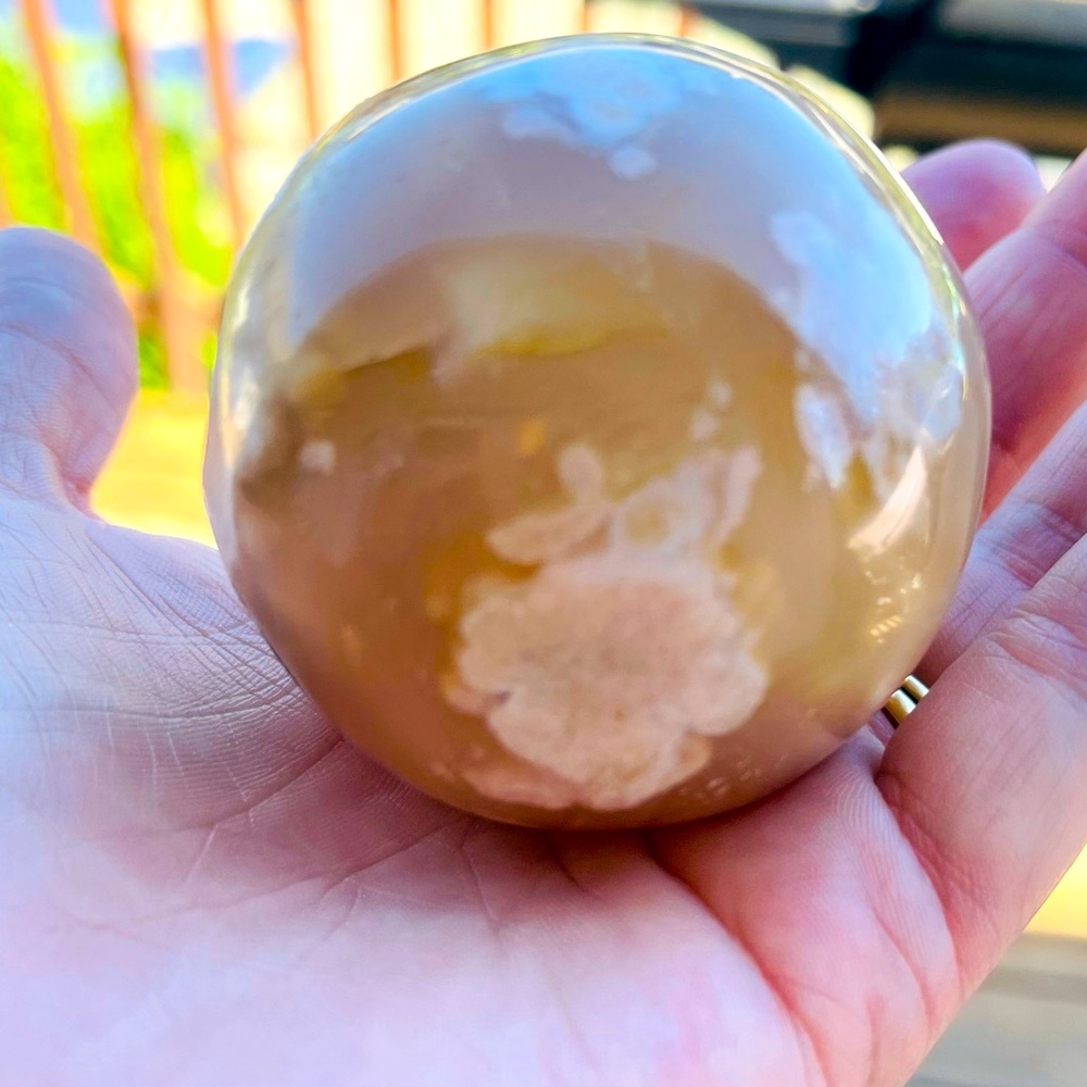 COPY - Flower Agate Crystal Sphere